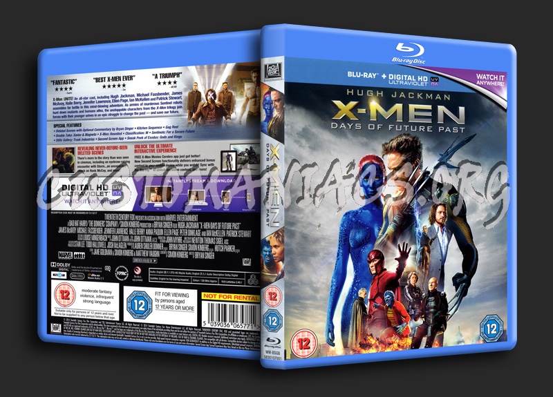 X-Men Days of Future Past blu-ray cover