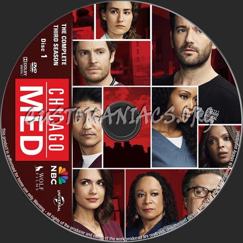 Chicago Med Season 3 dvd label