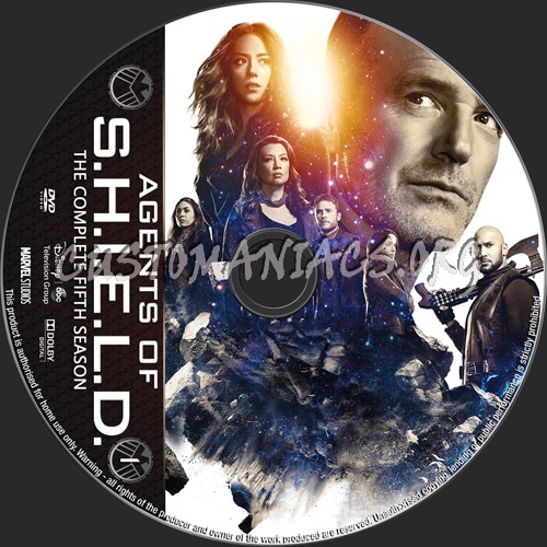 Agents Of S.H.I.E.L.D. Season 5 dvd label