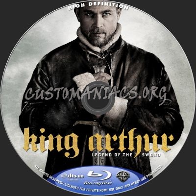 King Arthur - Legend Of The Sword blu-ray label
