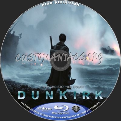 Dunkirk blu-ray label