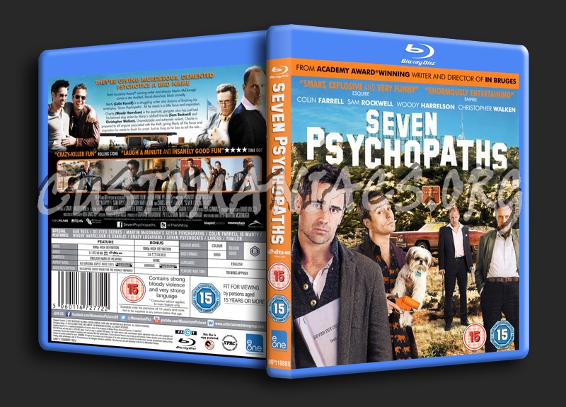 Seven Psychopaths blu-ray cover