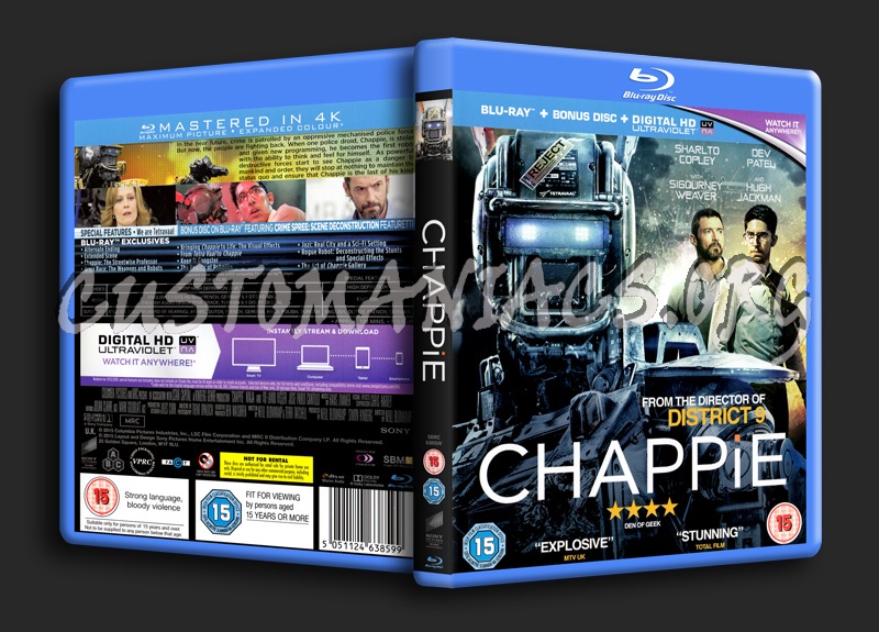 Chappie blu-ray cover