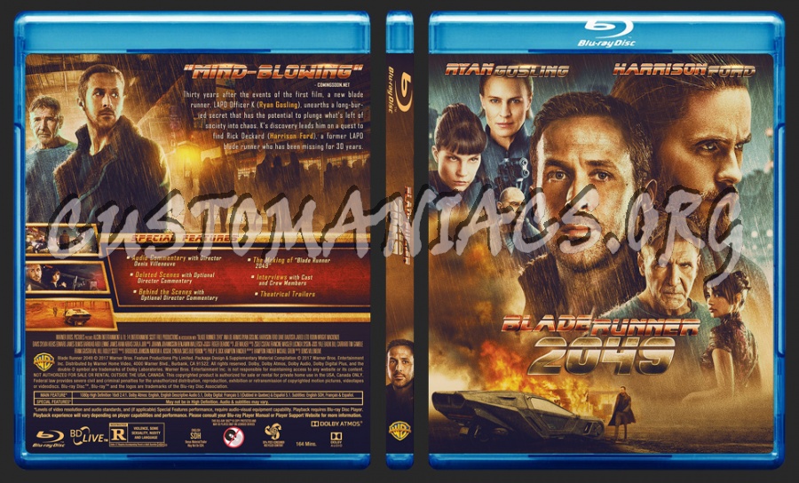 Blade Runner 2049 blu-ray cover