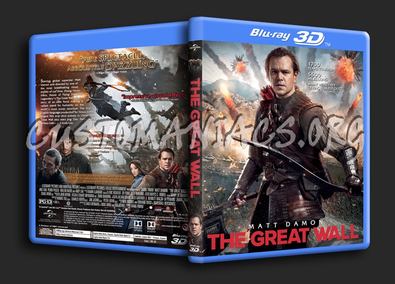The Great Wall 3D dvd cover