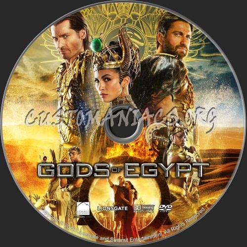 Gods of Egypt dvd label