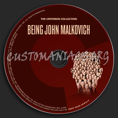 611 - Being John Malkovich dvd label