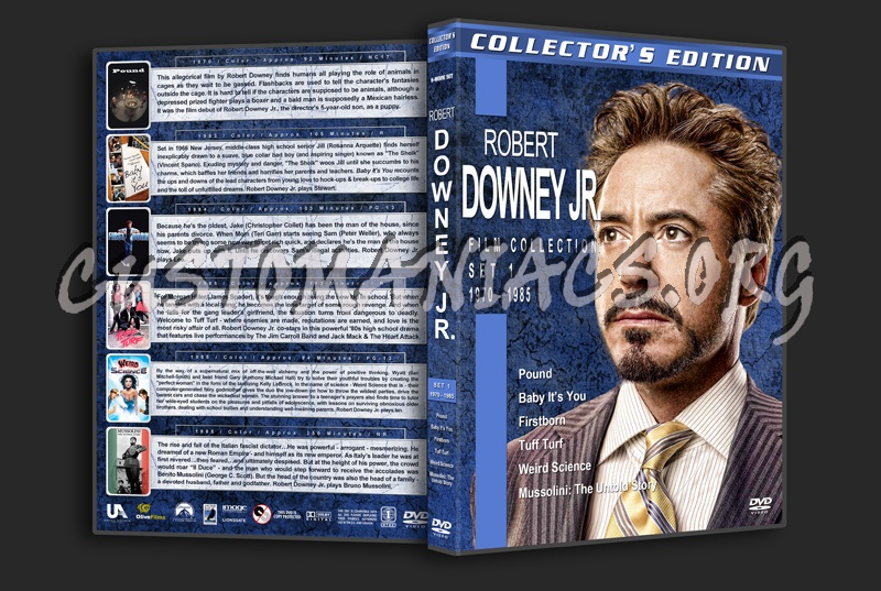 Robert Downey Jr. Film Collection - Set 1 (1970-1985) dvd cover