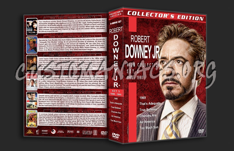 Robert Downey Jr. Film Collection - Set 3 (1988-1990) dvd cover