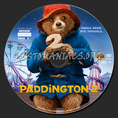 Paddington 2 dvd label