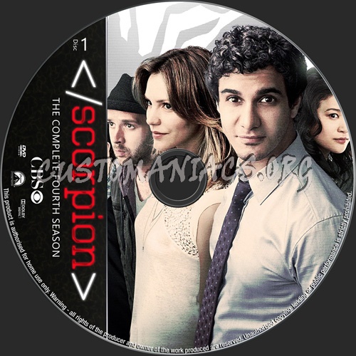 Scorpion Season 4 dvd label