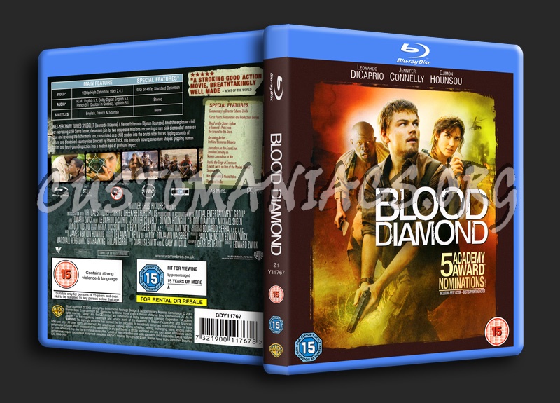 Blood Diamond blu-ray cover