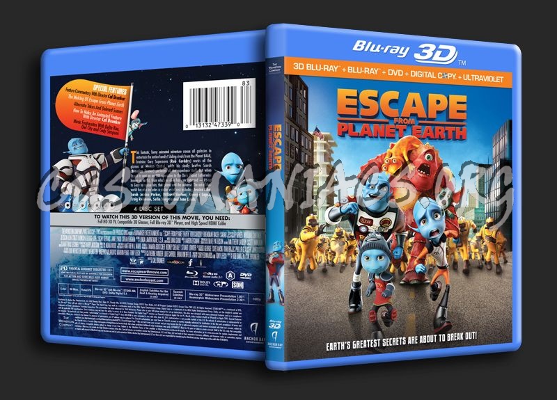 Escape from Planet Earth 3D blu-ray cover