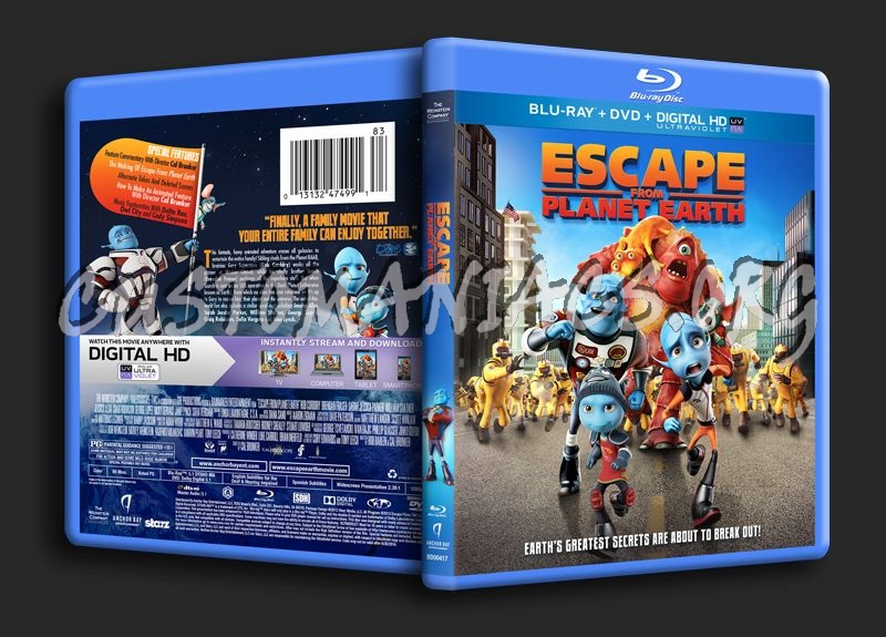 Escape from Planet Earth blu-ray cover
