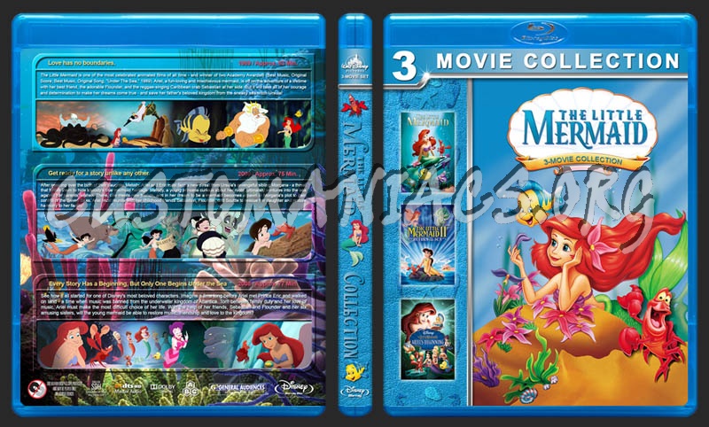 The Little Mermaid Collection blu-ray cover