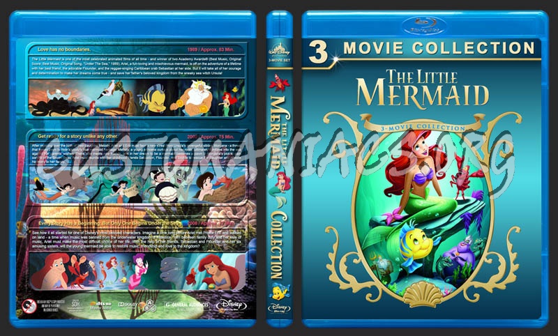 The Little Mermaid Collection blu-ray cover