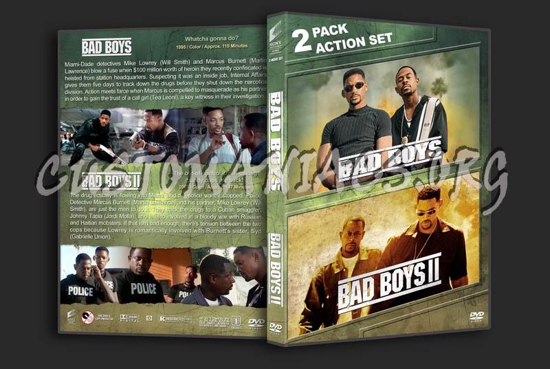 Bad Boys Double Feature dvd cover