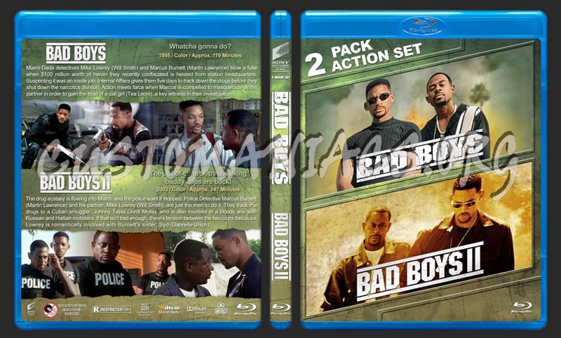 Bad Boys Double Feature blu-ray cover