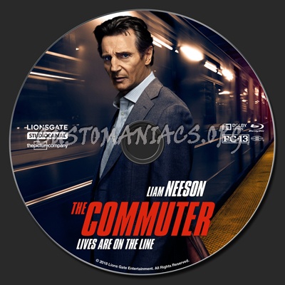 The Commuter blu-ray label