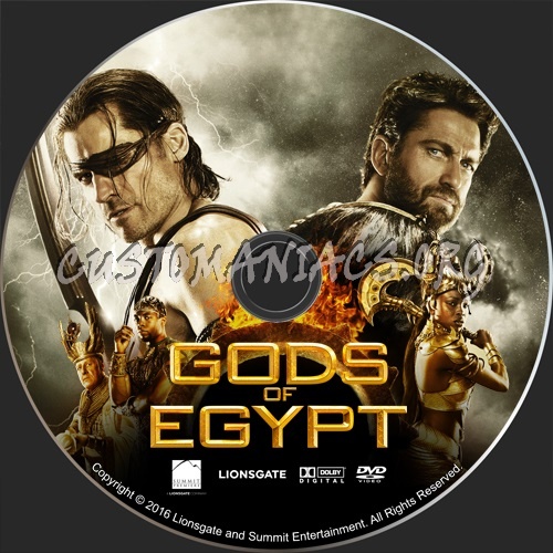 Gods of Egypt dvd label