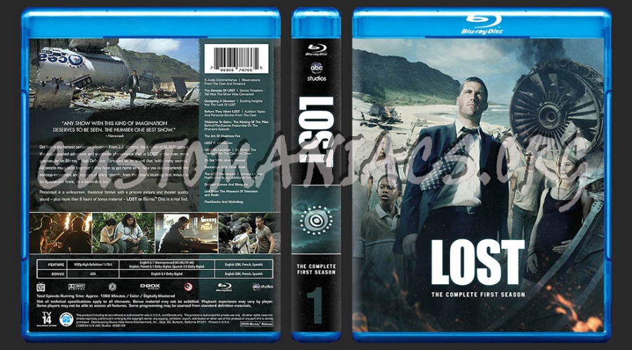 LOST - The Complete First Season blu-ray cover