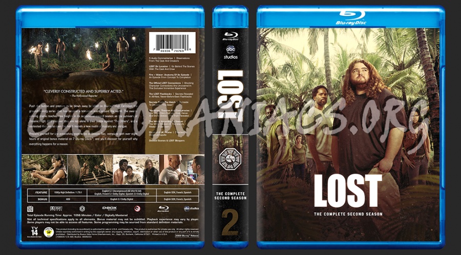 LOST - The Complete Second Season blu-ray cover