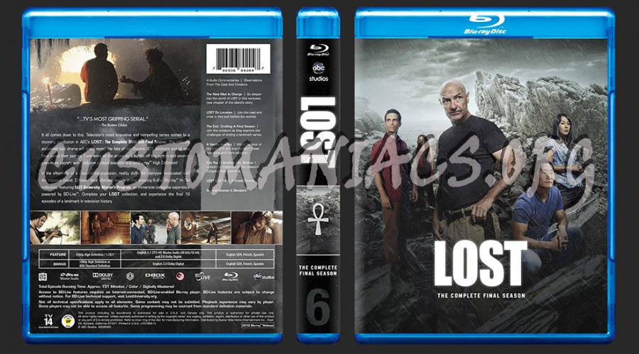 LOST - The Complete Final Season blu-ray cover