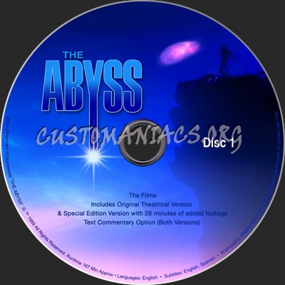 The Abyss dvd label