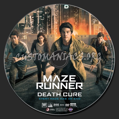 Maze Runner: The Death Cure dvd label