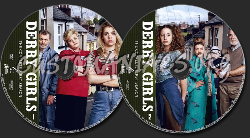 Derry Girls Season 1 dvd label