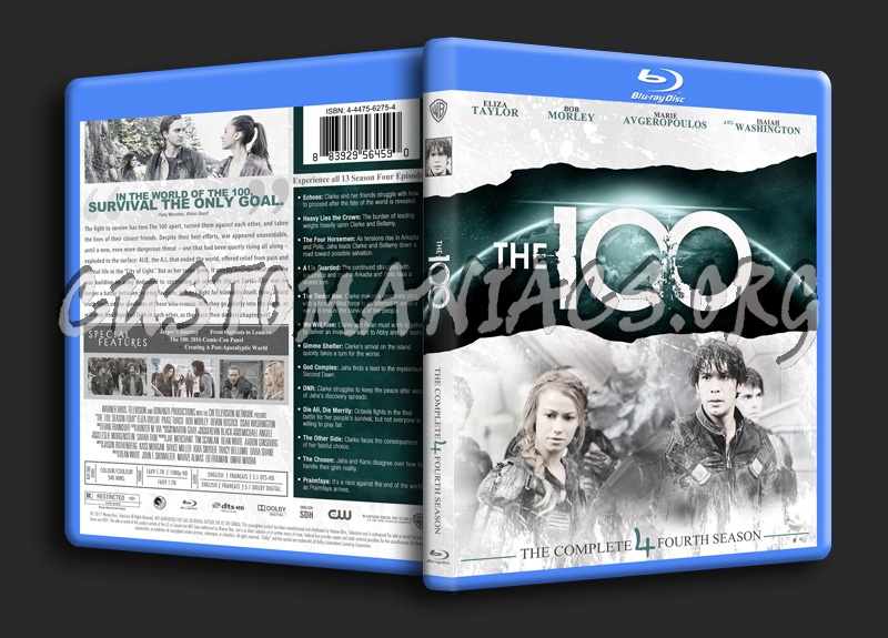 The 100 Season 4 blu-ray cover