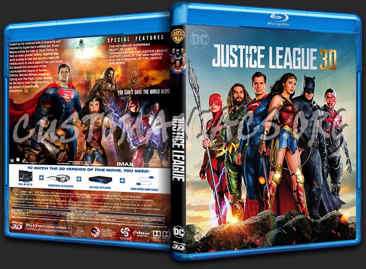 Justice League 3D blu-ray cover