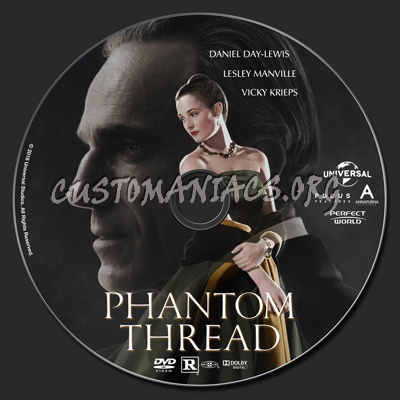 Phantom Thread dvd label