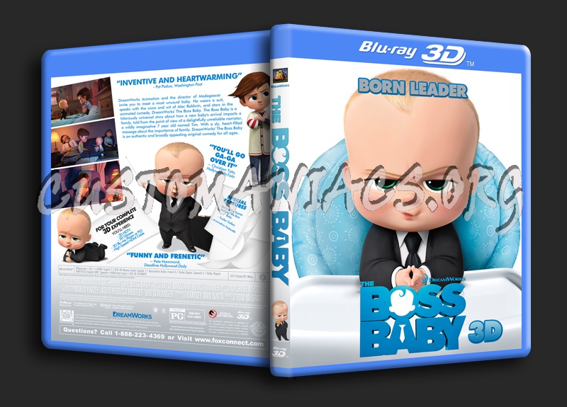 The Boss Baby 3D dvd cover
