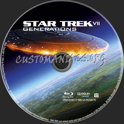 Star Trek VII: Generations blu-ray label
