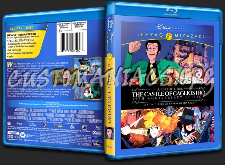 The Castle of Cagliostro blu-ray cover