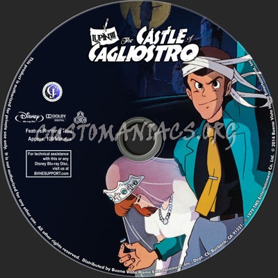 The Castle of Cagliostro blu-ray label