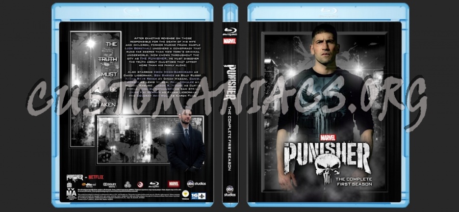 The Punisher - Season 1 blu-ray cover