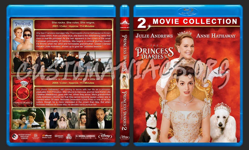 The Princess Diaries Double Feature blu-ray cover
