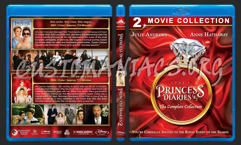 The Princess Diaries Double Feature blu-ray cover