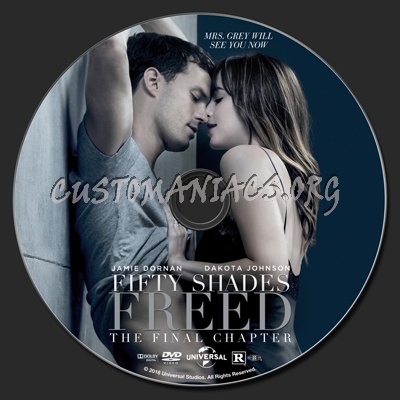 Fifty Shades Freed dvd label