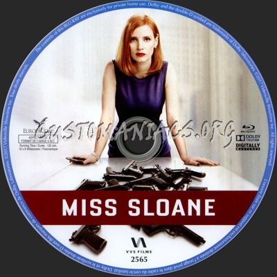 Miss Sloane blu-ray label