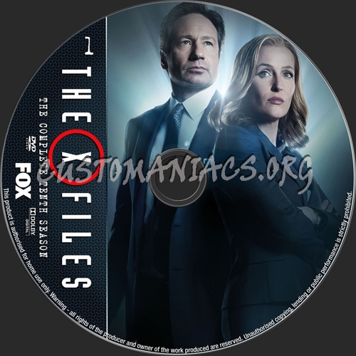 The X Files Season 10 dvd label