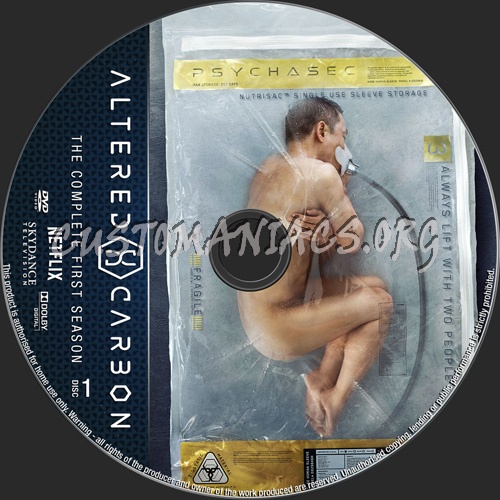 Altered Carbon Season 1 dvd label