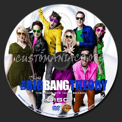 The Big Bang Theory Season 10 dvd label