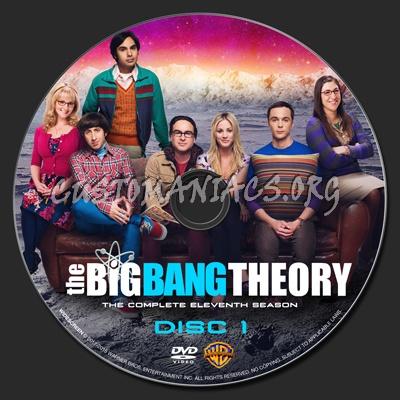 The Big Bang Theory Season 11 dvd label