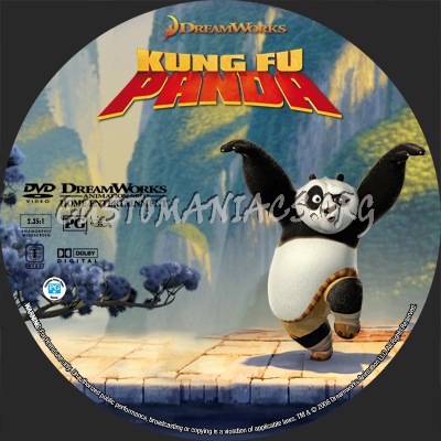 Kung Fu Panda dvd label