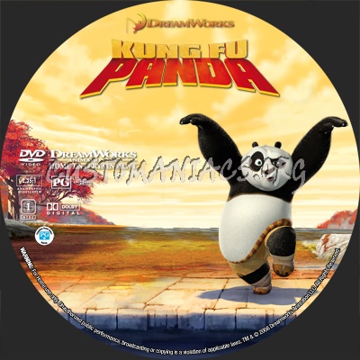 Kung Fu Panda dvd label