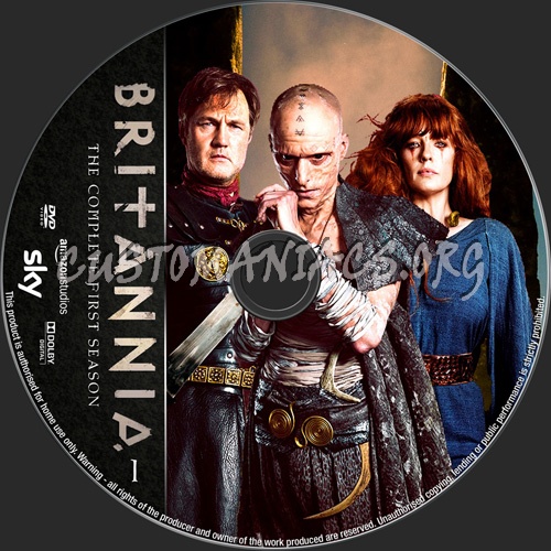 Britannia Season 1 dvd label