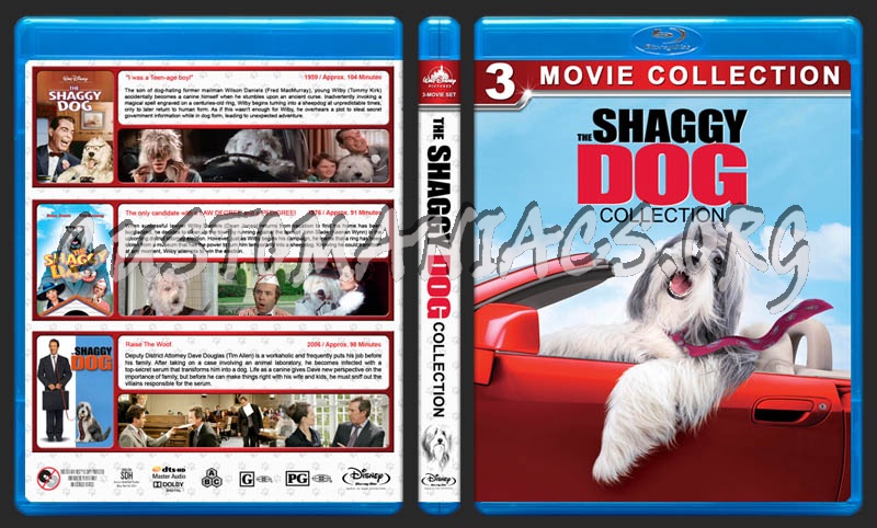 The Shaggy Dog Collection blu-ray cover